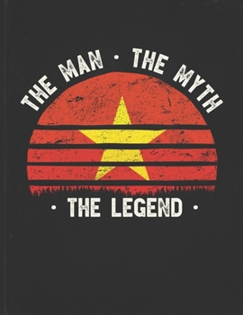 The Man The Myth The Legend: Vietnam Flag Sunset Personalized Gift Idea for Vietnamese Coworker Friend or Boss  2020 Calendar Daily Weekly Monthly Planner Organizer