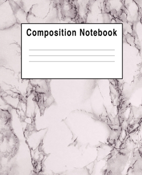 Paperback Composition Notebook: Granite Marble Stone Rock Pink Book