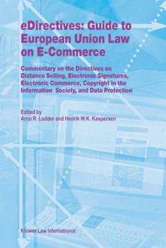 Hardcover eDirectives: Guide to European Union Law on E-Commerce Book
