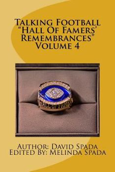 Paperback Talking Football "Hall Of Famers' Remembrances" Volume 4 Book