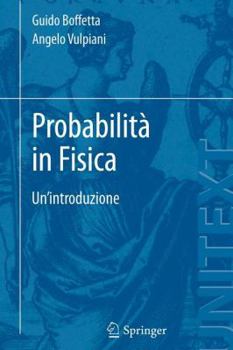 Paperback Probabilità in Fisica: Un'introduzione [Italian] Book
