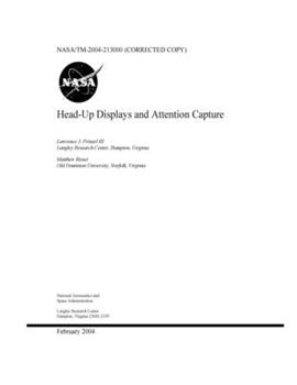 Paperback Head-Up Displays and Attention Capture Book