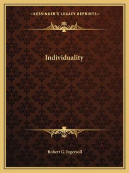 Paperback Individuality Book