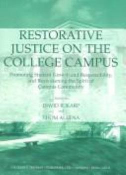 Paperback Restorative Justice on the College Campus Book