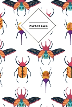 Notebook: Composition Notebook Dot Grid Graph | For under 7$ | Perfect as a gift for school, work, teacher, pupils, students | Bugs in White Coverdesign