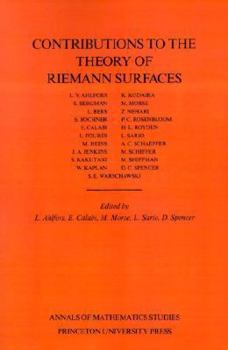 Paperback Contributions to the Theory of Riemann Surfaces Book