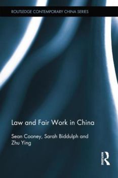 Paperback Law and Fair Work in China Book