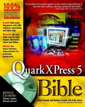 Paperback QuarkXPress? 5 Bible [With CDROM] Book