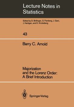 Paperback Majorization and the Lorenz Order: A Brief Introduction Book