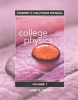 Paperback Student Solutions Manual for College Physics: A Strategic Approach Volume 1 (Chs 1-16) Book