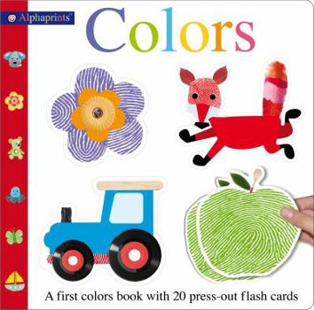 Board book Alphaprints Colors Flash Card Book: A First Colors Book with 20 Press-Out Flash Cards Book