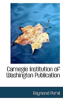 Paperback Carnegie Institution of Washington Publication Book