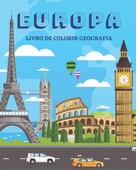 Paperback Europa: Livro de Coloração Geográfica para Crianças em Idade Escolar [Portuguese] Book