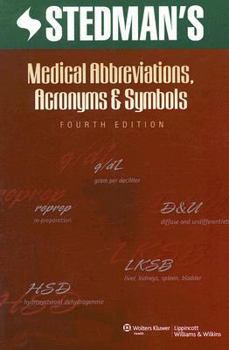 Paperback Stedman's Medical Abbreviations, Acronyms and Symbols Book