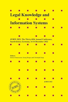 Paperback Legal Knowledge and Information Systems (The Frontiers in Artificial Intelligence and Applications, 362) Book
