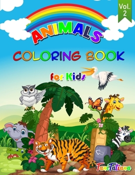 Paperback Animals Coloring Book for Kids Vol. 2 Book