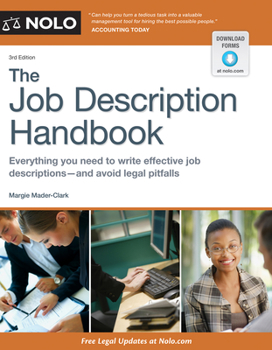 Paperback The Job Description Handbook Book