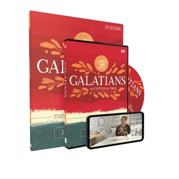 Paperback Galatians Study Guide with DVD: Accepted and Free Book