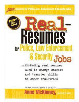 Paperback Real-Resumes for Police, Law Enforcement, & Security Jobs Book