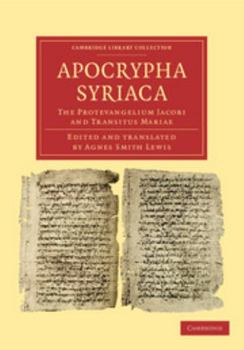 Paperback Apocrypha Syriaca Book