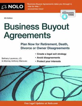 Paperback Business Buyout Agreements: Plan Now for Retirement, Death, Divorce or Owner Disagreements Book