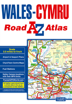 Paperback Wales A-Z Road Atlas Book