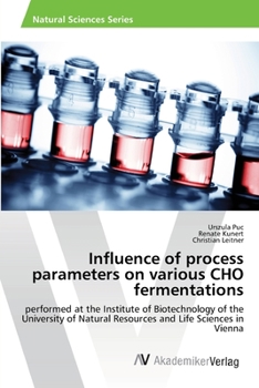 Paperback Influence of process parameters on various CHO fermentations Book