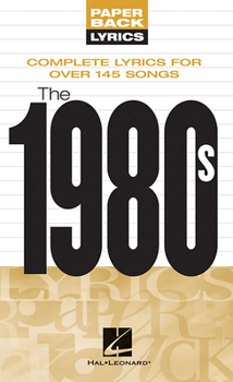 Paperback The 1980s: Paperback Lyrics Book
