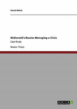 Paperback McDonald's Russia: Managing a Crisis: Case Study Book