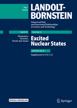 Hardcover Excited Nuclear States: Supplement to I/25 A-G Book