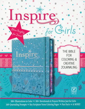 Imitation Leather Inspire Bible for Girls NLT Book