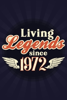 Living Legends Since 1972: Journal Birthday Gift For Men, Women, Friends | 6x9 - 120 Pages Lined Blank Journal