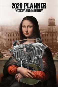 2020 Planner Weekly and Monthly: Harley Davidson F Head V-Twin Motorcycle Engine Retro Mona Lisa (Jan 1, 2020 to Dec 31, 2020)