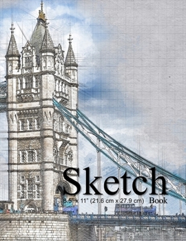 Paperback Sketch book: 8.5 x 11 (21.6cm x 27.9cm), 53 sheets (110 pages) of Sketchbook for professionals and students, suitable for Sketching Book