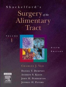 Hardcover Shackelford's Surgery of the Alimentary Tract: 2-Volume Set [With CDROM] Book