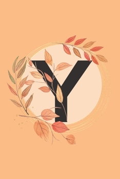 Y: Initial Y Monogram Notebook Journal Gift for Fall Autumn Season