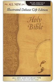 Hardcover Footprints Gift Bible-KJV-Illustrated Deluxe Gift Book