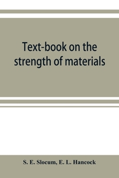 Paperback Text-book on the strength of materials Book