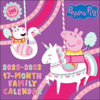 Calendar Peppa Pig 17-Month 2022-2023 Family Wall Calendar Book