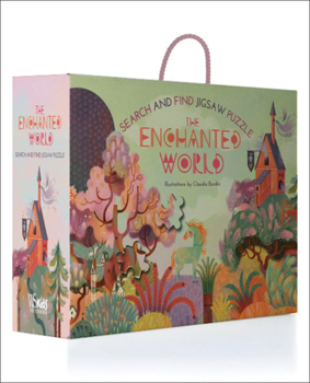 Paperback The Enchanted World: Search and Find Jigsaw Puzzle Book