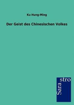 Paperback Der Geist des Chinesischen Volkes [German] Book