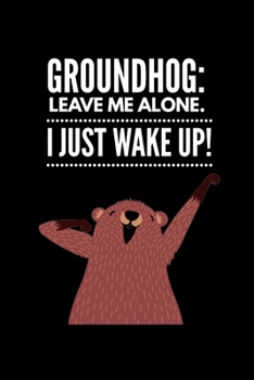 Funny Groundhog Day Theme Wide Ruled Line Paper