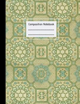 Paperback Composition Notebook: Vintage Boho, Large College Lined Paper Notebook Journal, For Students Kids Teens Girls Boys, 100 pages, 8.5" x 11", S Book