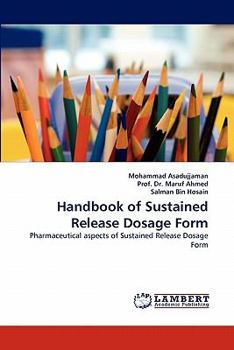 Paperback Handbook of Sustained Release Dosage Form Book