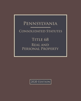 Paperback Pennsylvania Consolidated Statutes Title 71 State Government 2020 Edition Book