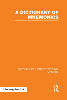 Paperback A Dictionary of Mnemonics (Ple: Memory) Book