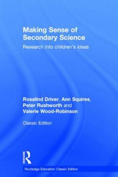 Hardcover Making Sense of Secondary Science: Research into children's ideas Book