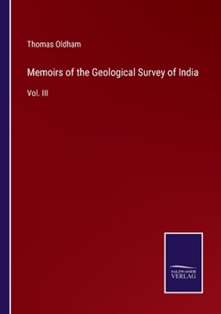 Paperback Memoirs of the Geological Survey of India: Vol. III Book