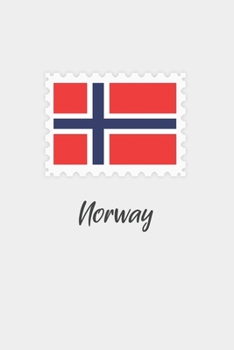 Paperback Norway flag minimalist notebook: Country national flag travel journal notebook Book