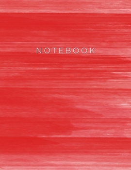 Notebook: Red dotted notebook - 8.5 x 11 - 100 pages